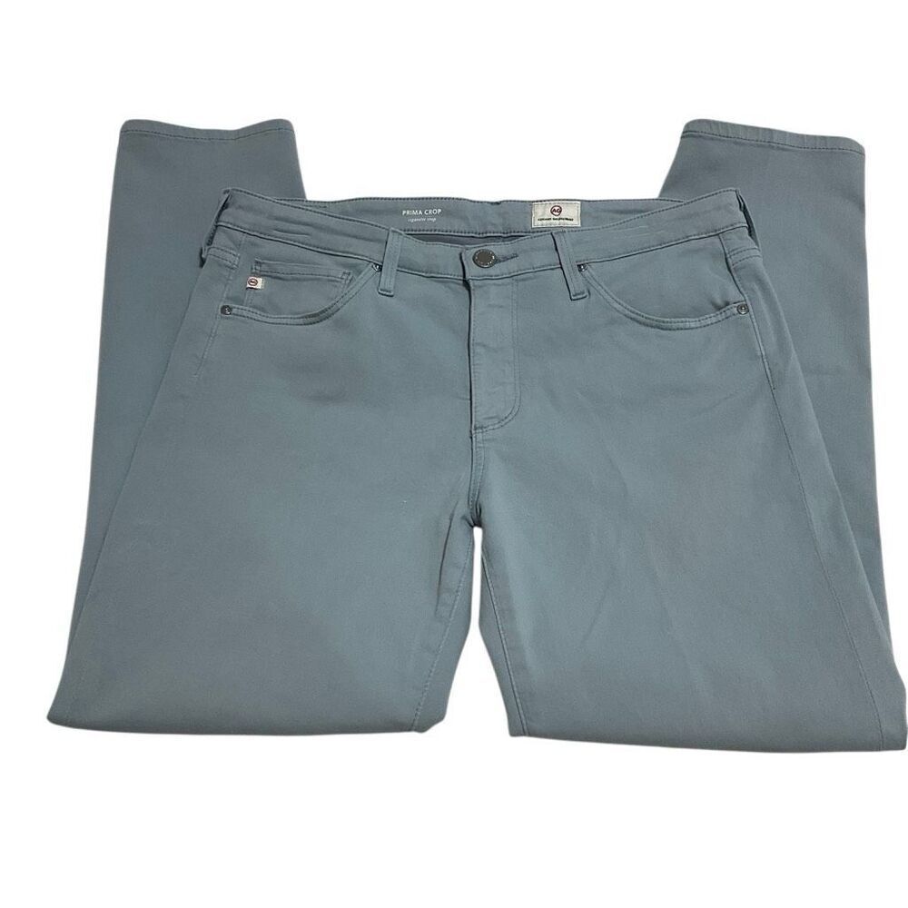 Adriando Goldschmeid Prima Crop Cigarette Crop Pants. Ice Blue. 29/8